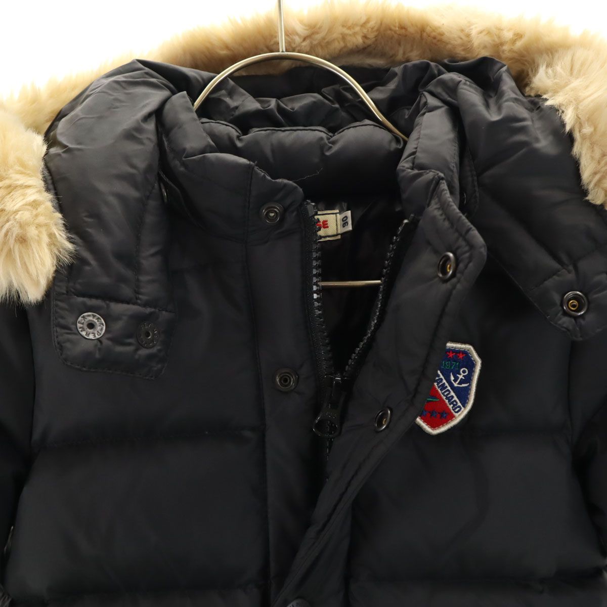 mikihouse ミキハウス ダウンジャケット 90 ブラック キッズ 古着