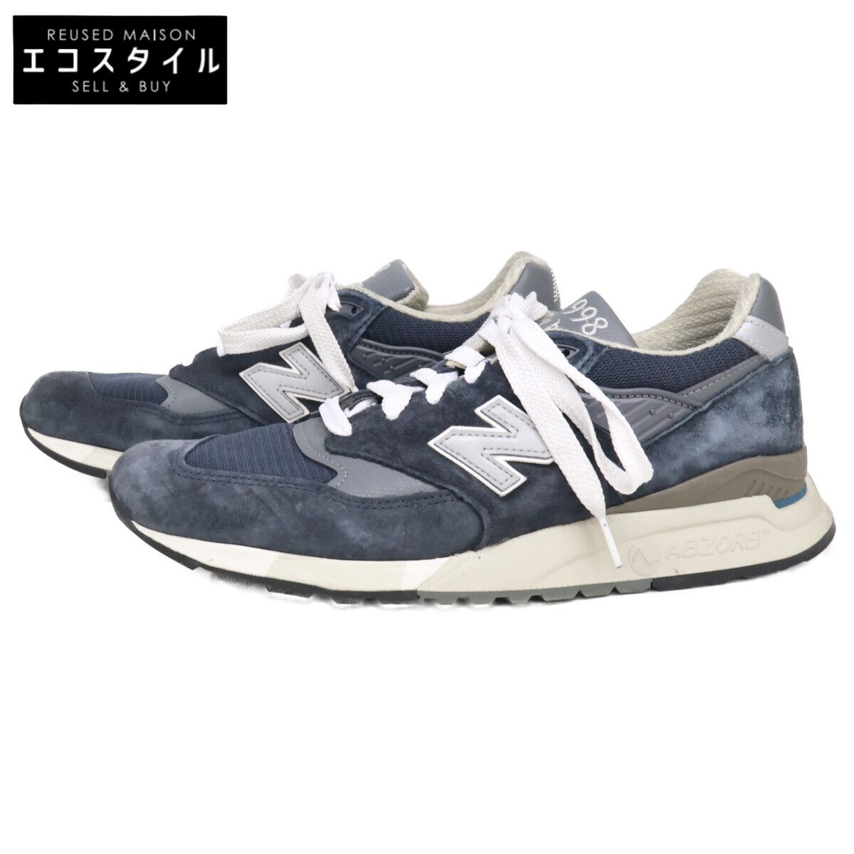 NEW BALANCE ニューバランス U998NV Made in USA スエード/メッシュ スニーカー US10