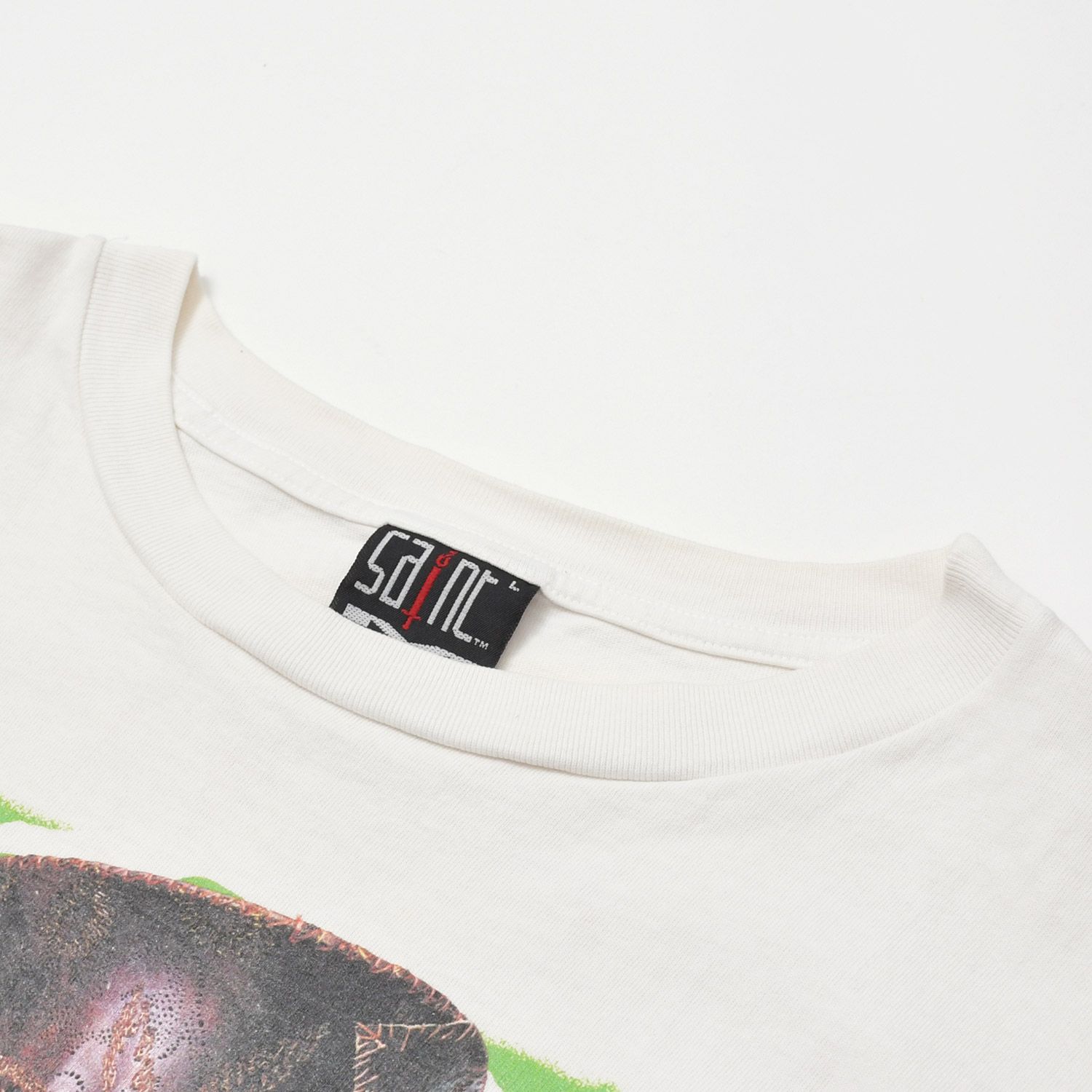 SAINT MICHAEL セントマイケル DSNY SS TEE 半袖Ｔシャツ SM-A23-0000-C25 サイズL ホワイト コットン 美品 中古 4b012021 SAINT M×××××× - 【限定】SM-A23-0000-C25 / DSNY_SS TEE / MAD HATTER