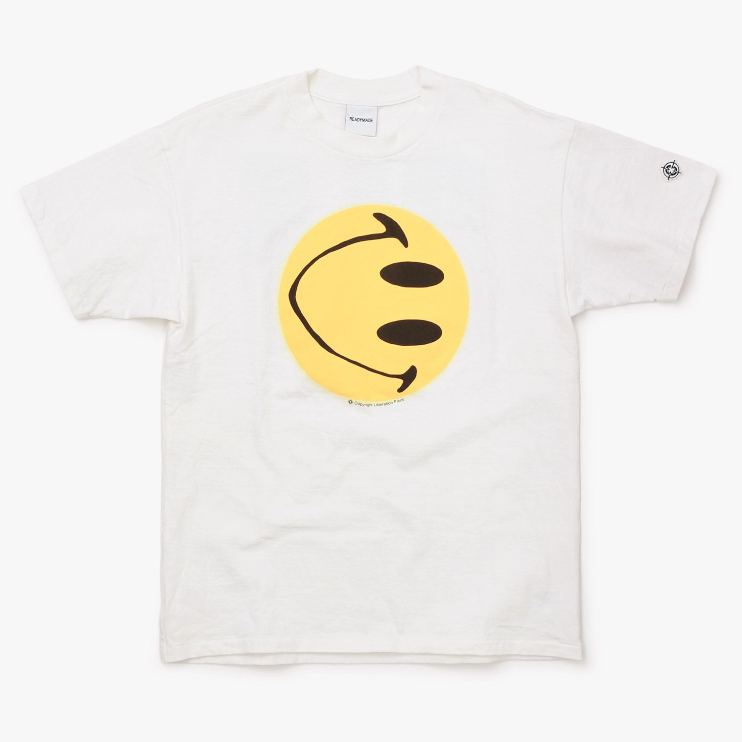 READYMADE SMILE \u0026 LOGO SHORT SLEEVE T-SHIRT (BLACK) \u2013 