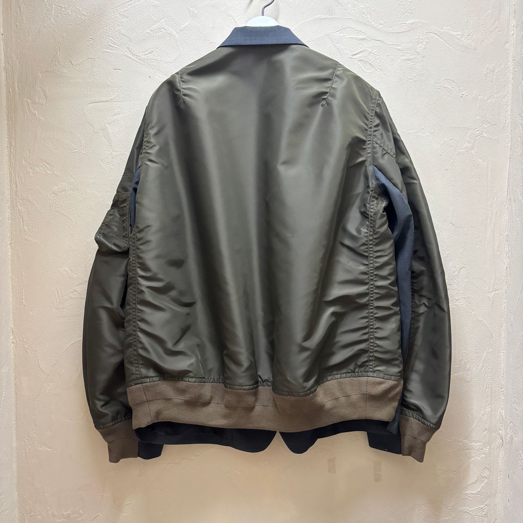sacai サカイ 26SS Suiting x Nylon Twill Jacket ドッキング