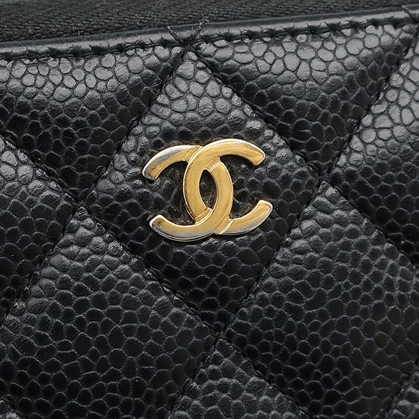 シャネル CHANEL 長財布 マトラッセ ロングジップウォレット レザー