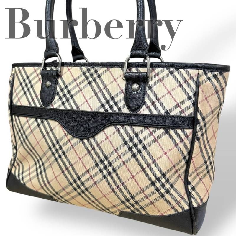 バーバリー BURBERRY トートバッグ ノバチェック ベージュ