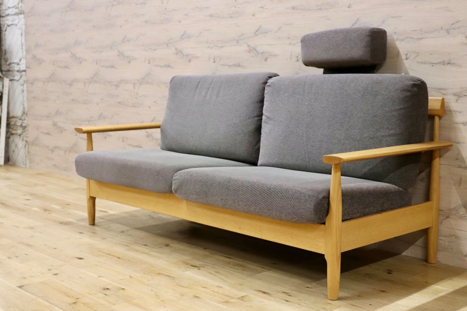 GMIK845○柏木工 | KASHIWA シガーロ 飛騨家具 3人掛けソファ トリプルソファ オーク材 ファブリック