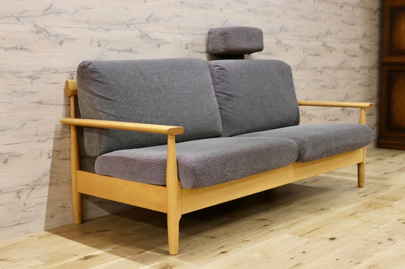  GMIK845○柏木工 | KASHIWA シガーロ 飛騨家具 3人掛けソファ トリプルソファ オーク材 ファブリック ソファカバーリング無地 2人掛け 3人掛けソファ ソファ ソファベッド