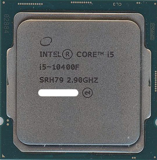 CPU Intel Core i5-10400F CPU 2.90GHz bn:8] Core i5 10400F 2.9GHz 12M LGA1200 65W SRH79 元箱あり 【公式