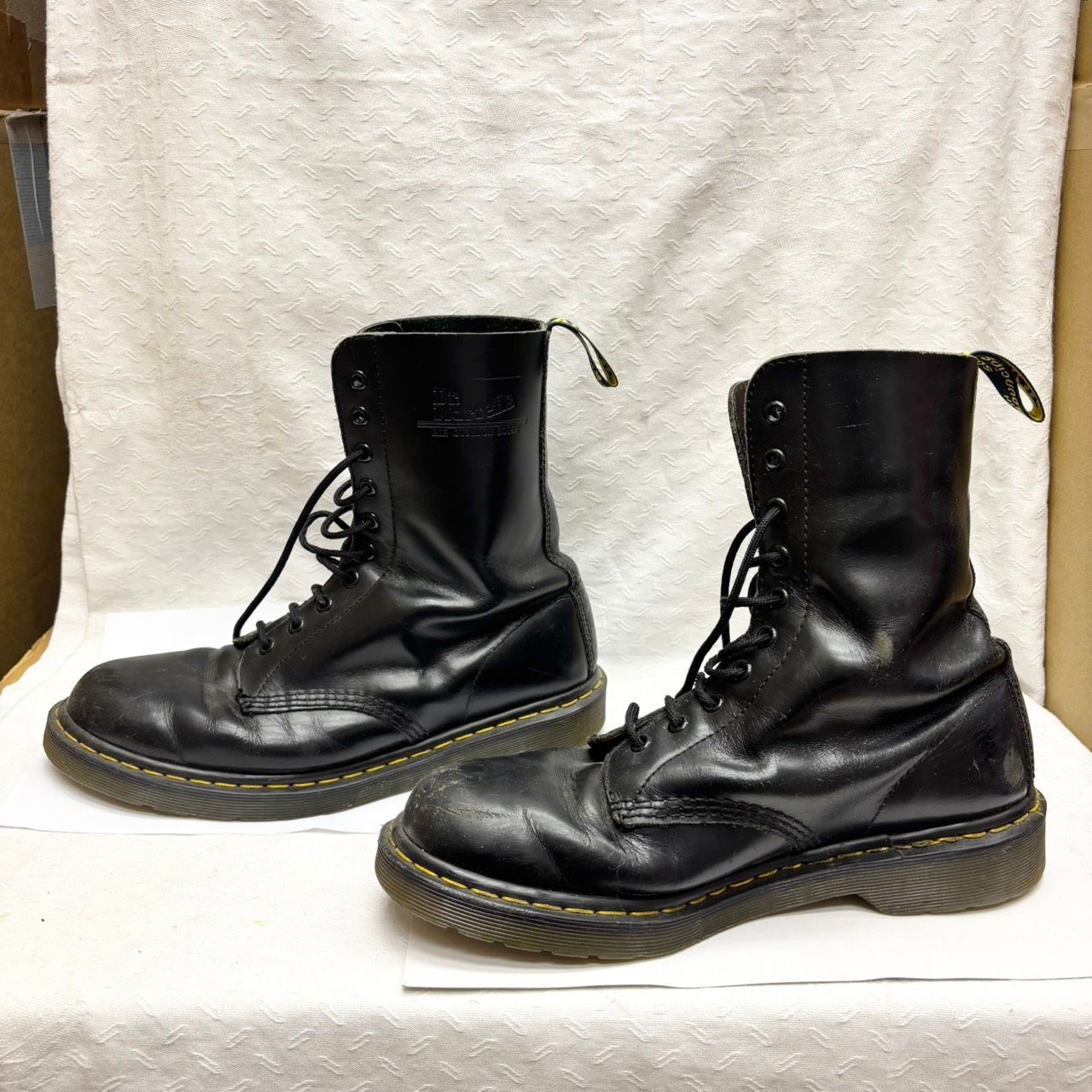28cm Dr. Martens llica コラボブーツ UK9 405 Dr.Martens 10ホール ブーツ UK9 28cm ブラック ドクターマーチン