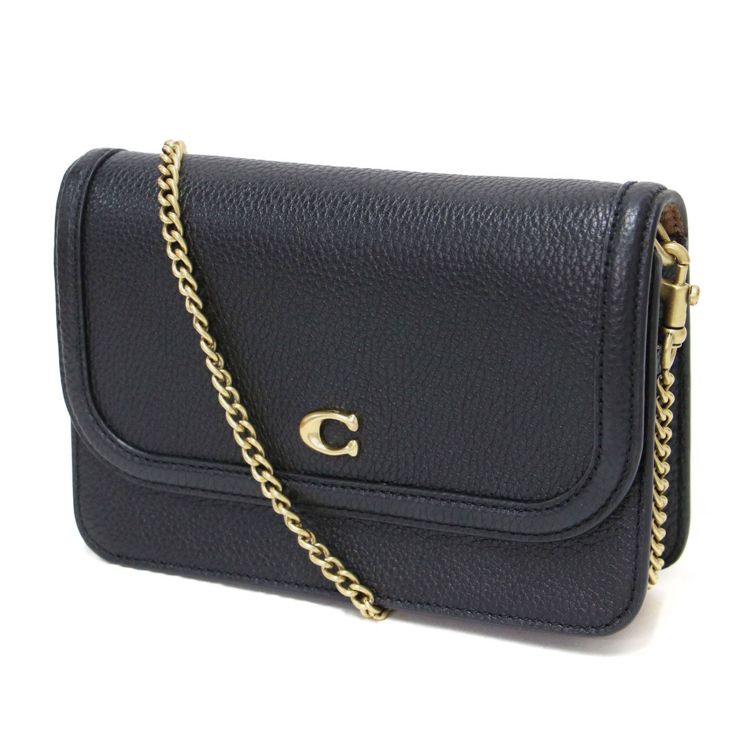 COACH ブラック レザー ショルダーバッグ ボディーバッグ 【公式通販】
