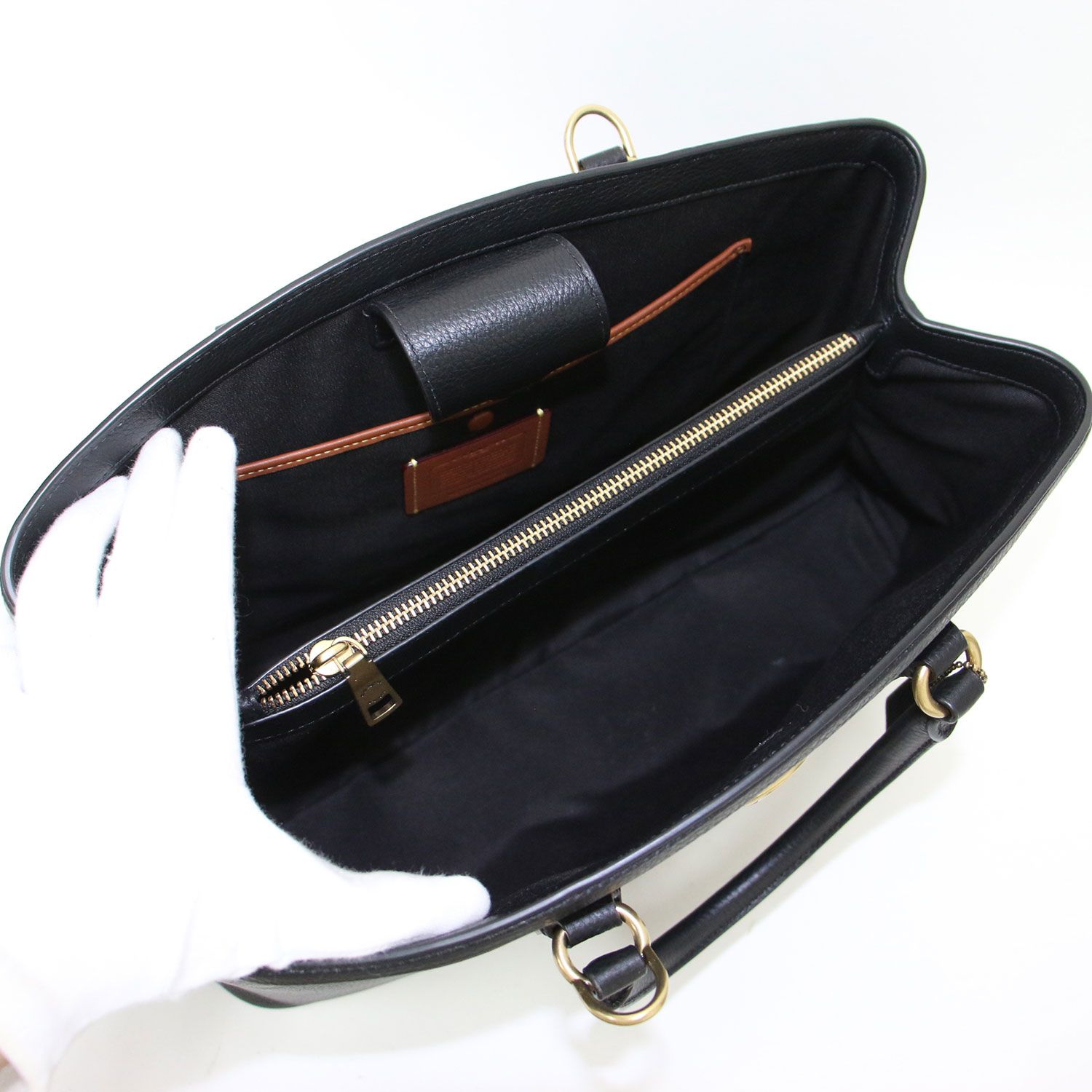 美品】COACH コーチ バッグ ブラック 黒 | レガシー キャリーオール 35