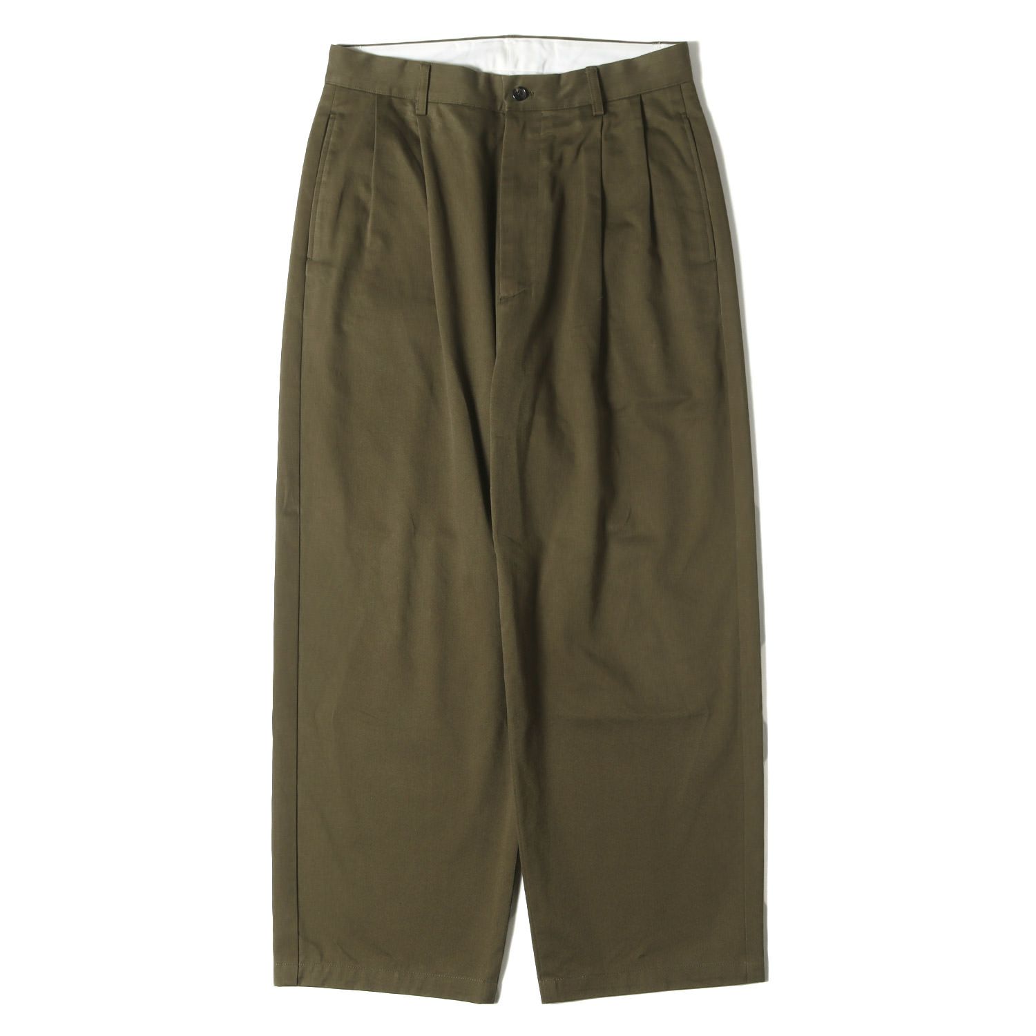 美品】A.PRESSE アプレッセ パンツ カーキ サイズ:1 | 23SS ツータック