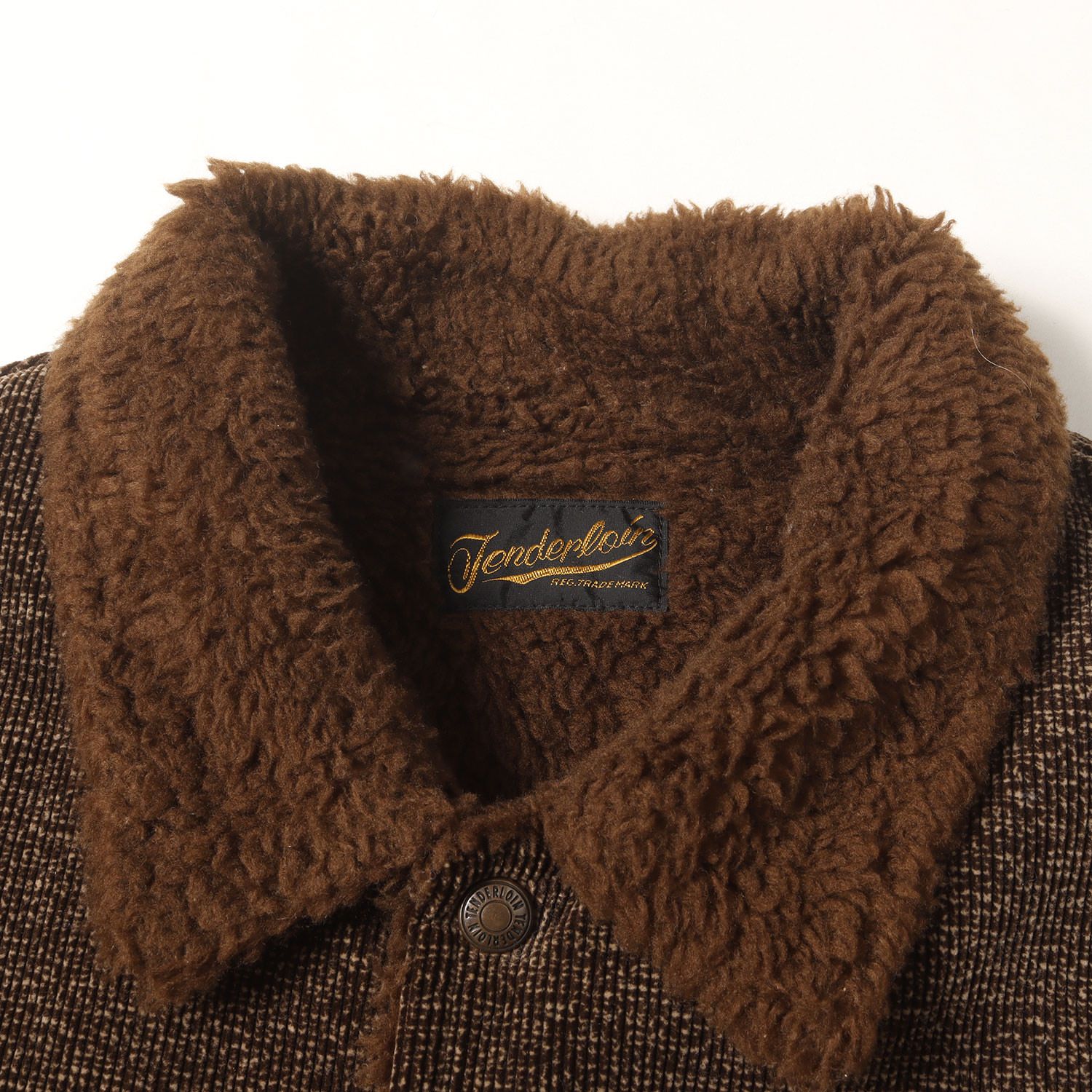 TENDERLOIN テンダーロイン ジャケット ブラウン サイズ:L | ごま塩 コーデュロイ サドル ボアジャケット (T-SADDLE JIMON JKT) | アウター ブルゾン 上着【メンズ】【中古】 TENDERLOIN テンダーロイン ジャケット ブラウン サイズ:L | ごま塩