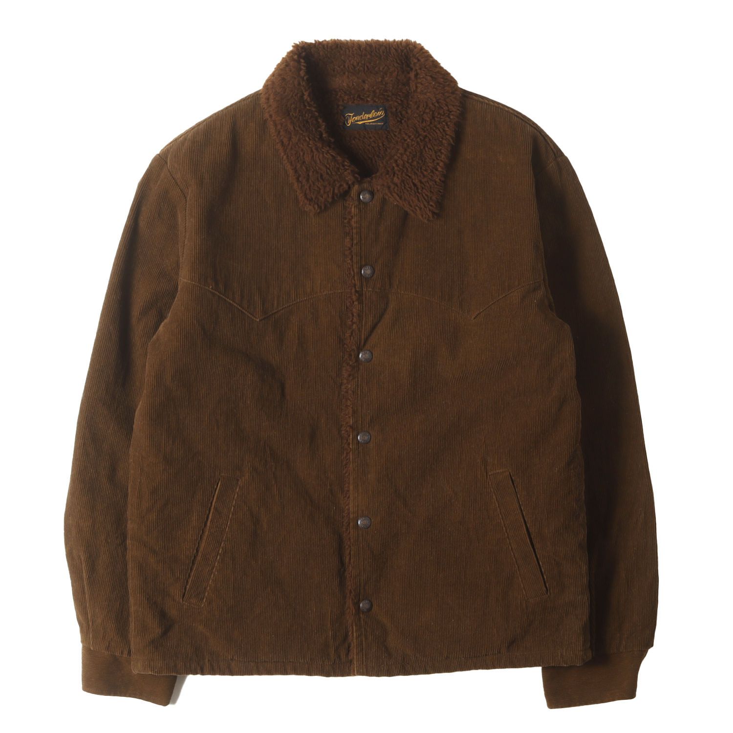 TENDERLOIN テンダーロイン ジャケット ブラウン サイズ:M | コーデュロイ サドル ボアジャケット(T-SADDLE CORDUROY JKT) | アウター ブルゾン 上着【メンズ】【中古】 TENDERLOIN テンダーロイン ジャケット ブラウン サイズ:M