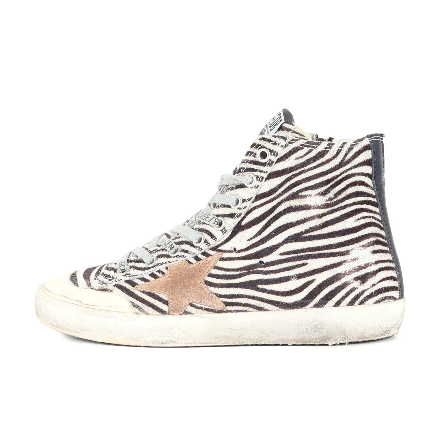 ⭐︎GOLDEN ゴールデングースゼブラ柄ハラコ 美品】GOLDEN GOOSE ゴールデングース ゼブラ サイズ:36