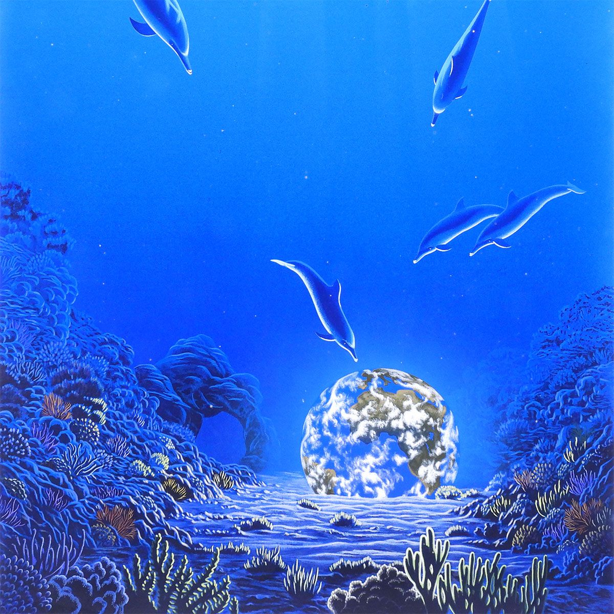 シム・シメール 沈んだ宝物 風景画 動物画 作家直筆サイン 宇宙 地球