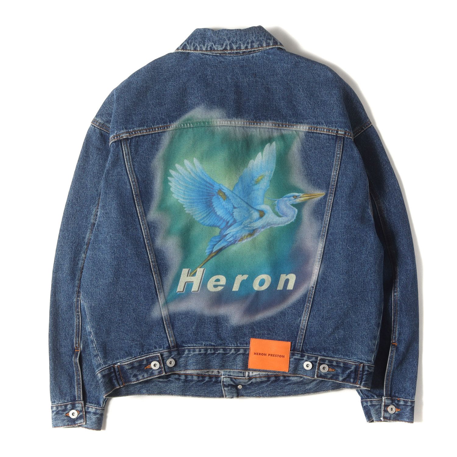 美品】HERON PRESTON ヘロン プレストン ジャケット インディゴ サイズ 