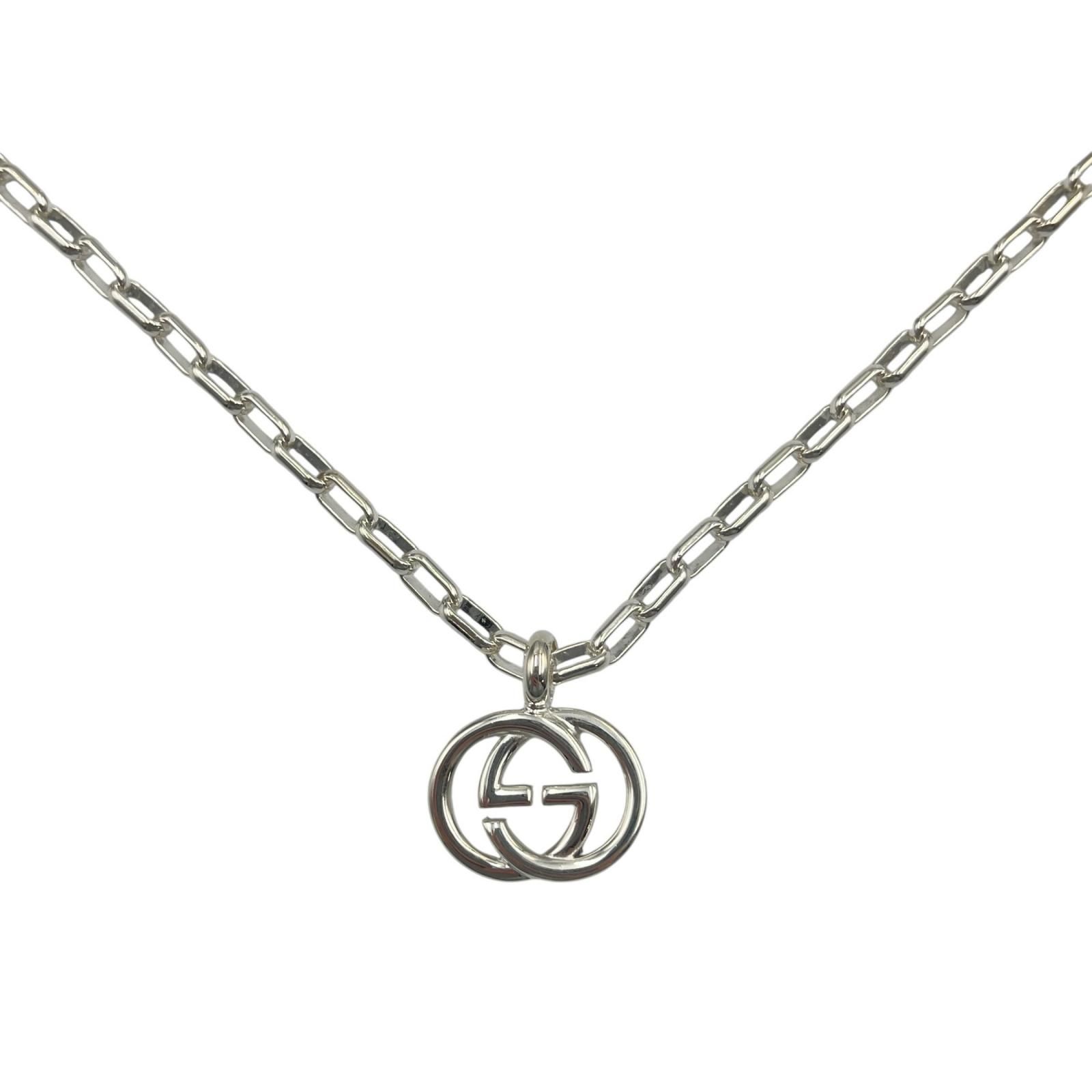 グッチ GUCCI ネックレス インターロッキングG シルバー925 メンズ 