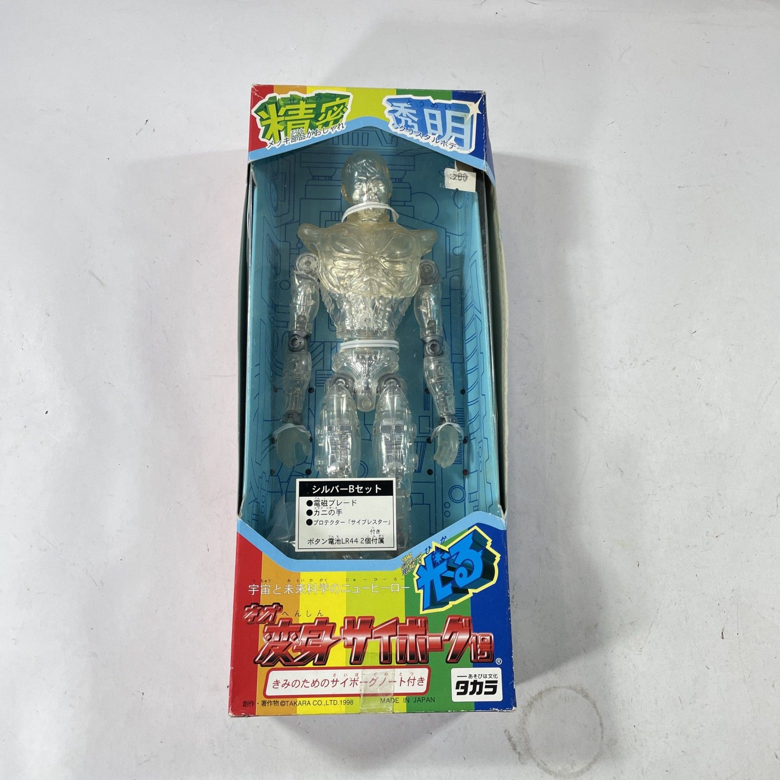 ☆ 希少！レトロ タカラ ネオ変身サイボーグ1号 シルバーBセット