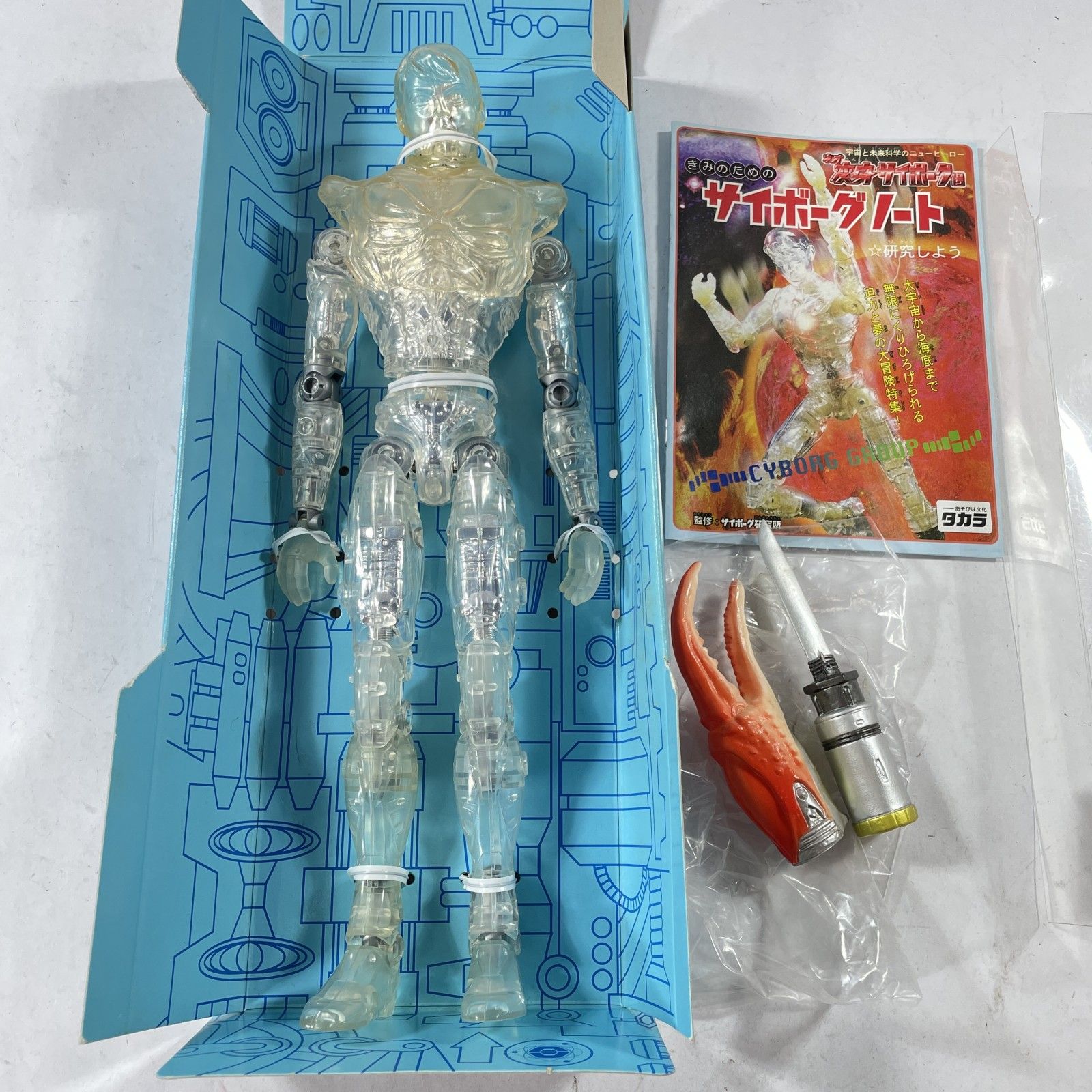 ☆ 希少！レトロ タカラ ネオ変身サイボーグ1号 シルバーBセット