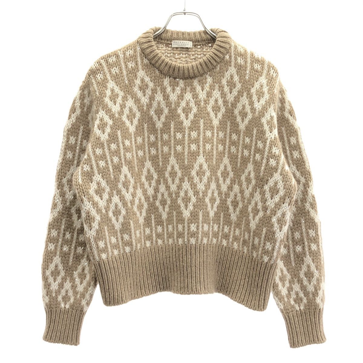 BRUNELLO CUCINELLI ブルネロクチネリ スパンコールカシミヤニット 