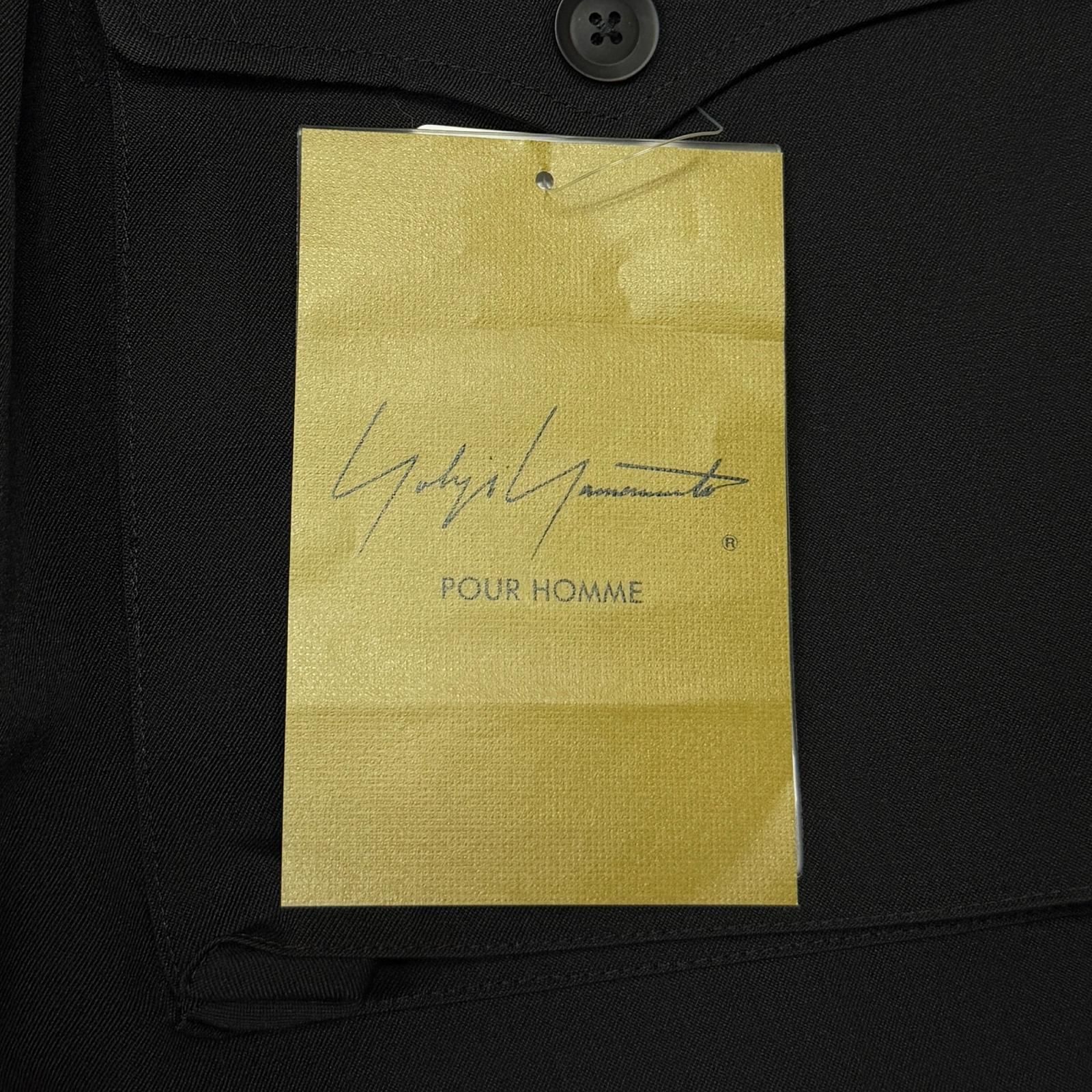 参考上代95700円 未使用 Yohji Yamamoto POUR HOMME WOOL GABARDINE 