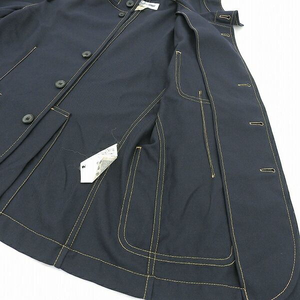 未使用 COMME des GARCONS コムデギャルソン S21161 サイズXS ステッチ柄 フード付き ジャケット メンズ ネイビー YB0042 【中古】 未使用 COMME des GARCONS コムデギャルソン S21161 サイズXS ステッチ