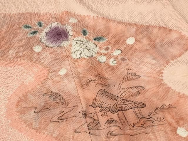 平和屋着物□訪問着 絞り 辻が花 松坂屋扱い 正絹 逸品 AABF8874st