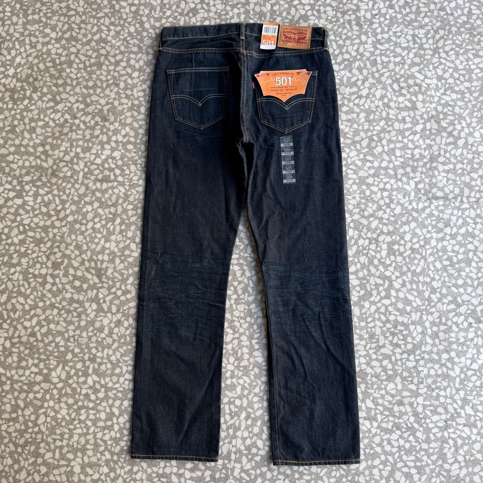 タグ付 Levi's / 501 navy denim size 34×32 リーバイス ネイビー