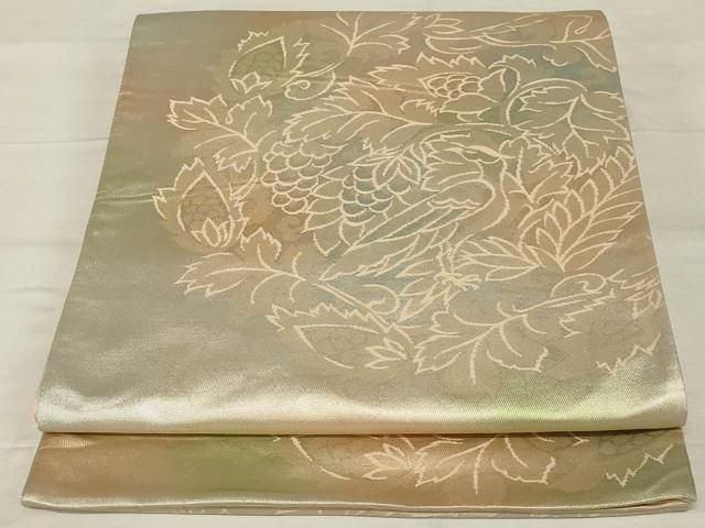 平和屋着物◎六通柄袋帯 葡萄蔦の葉文 正絹 逸品 AABF8244ou - メルカリ