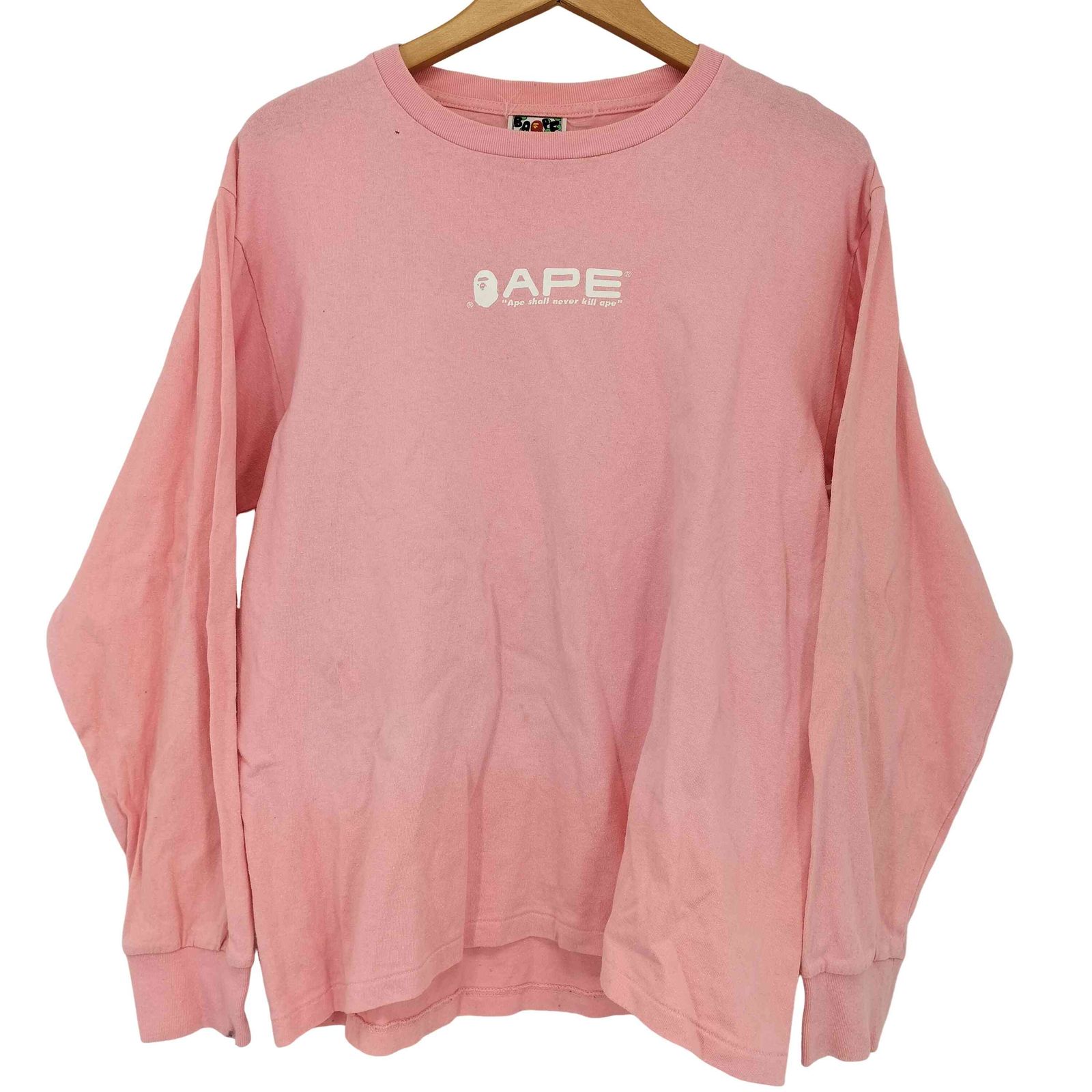 アベイシングエイプ A BATHING APE ロングスリーブ ASNKA Tシャツ 