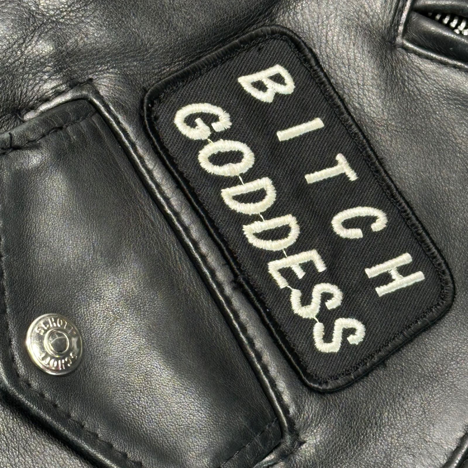 SCHOTT(ショット) 90's Custom Patch Leather Rider's Jacket 90年代