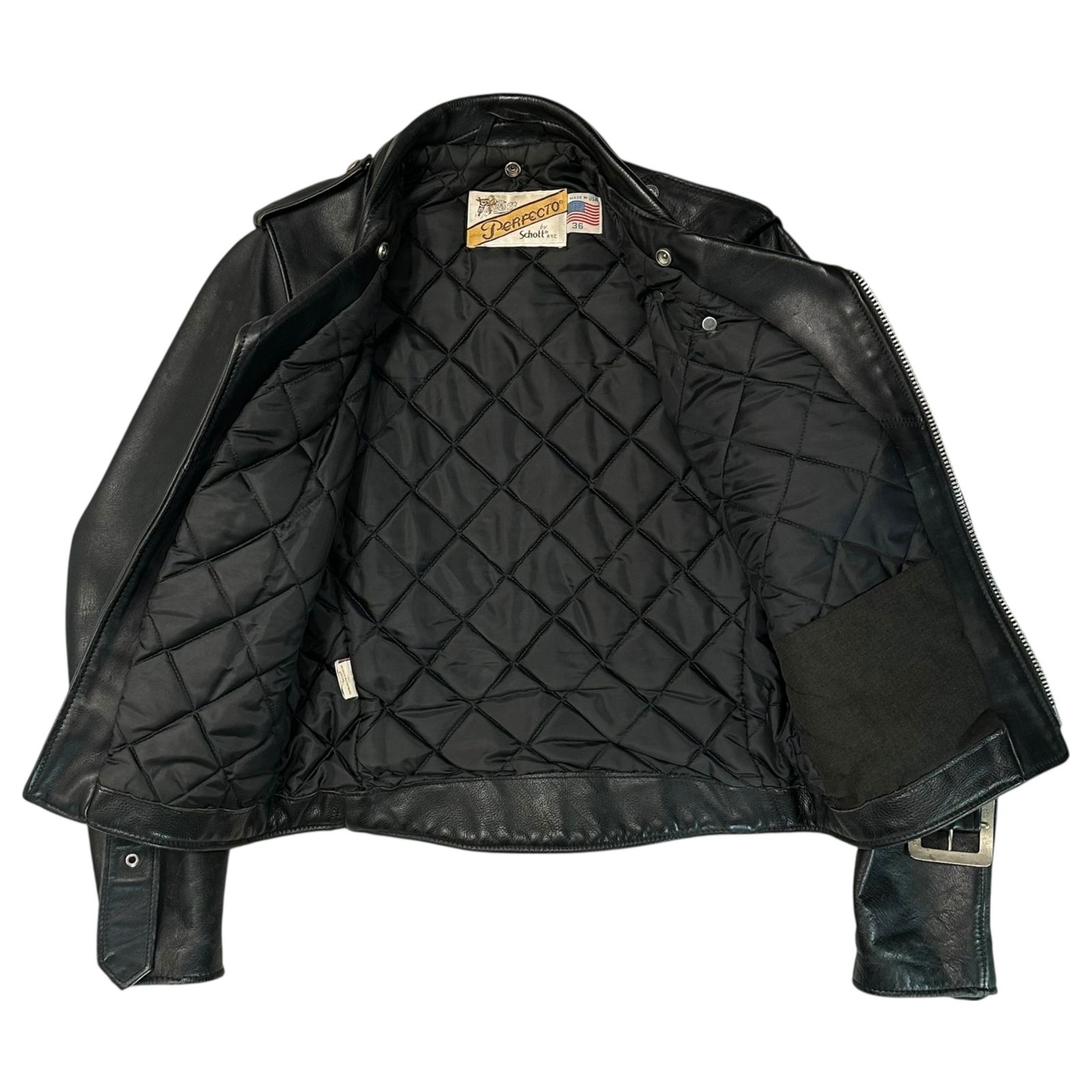 SCHOTT(ショット) 90's Custom Patch Leather Rider's Jacket 90年代