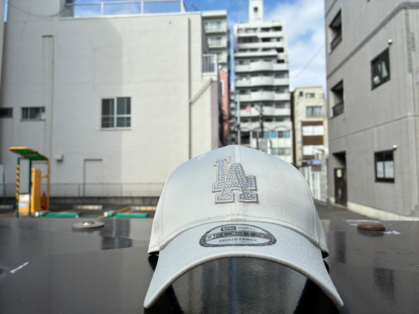 NEW ERA 9FORTY White Day Rhinestone ラインストーン ロサンゼルス
