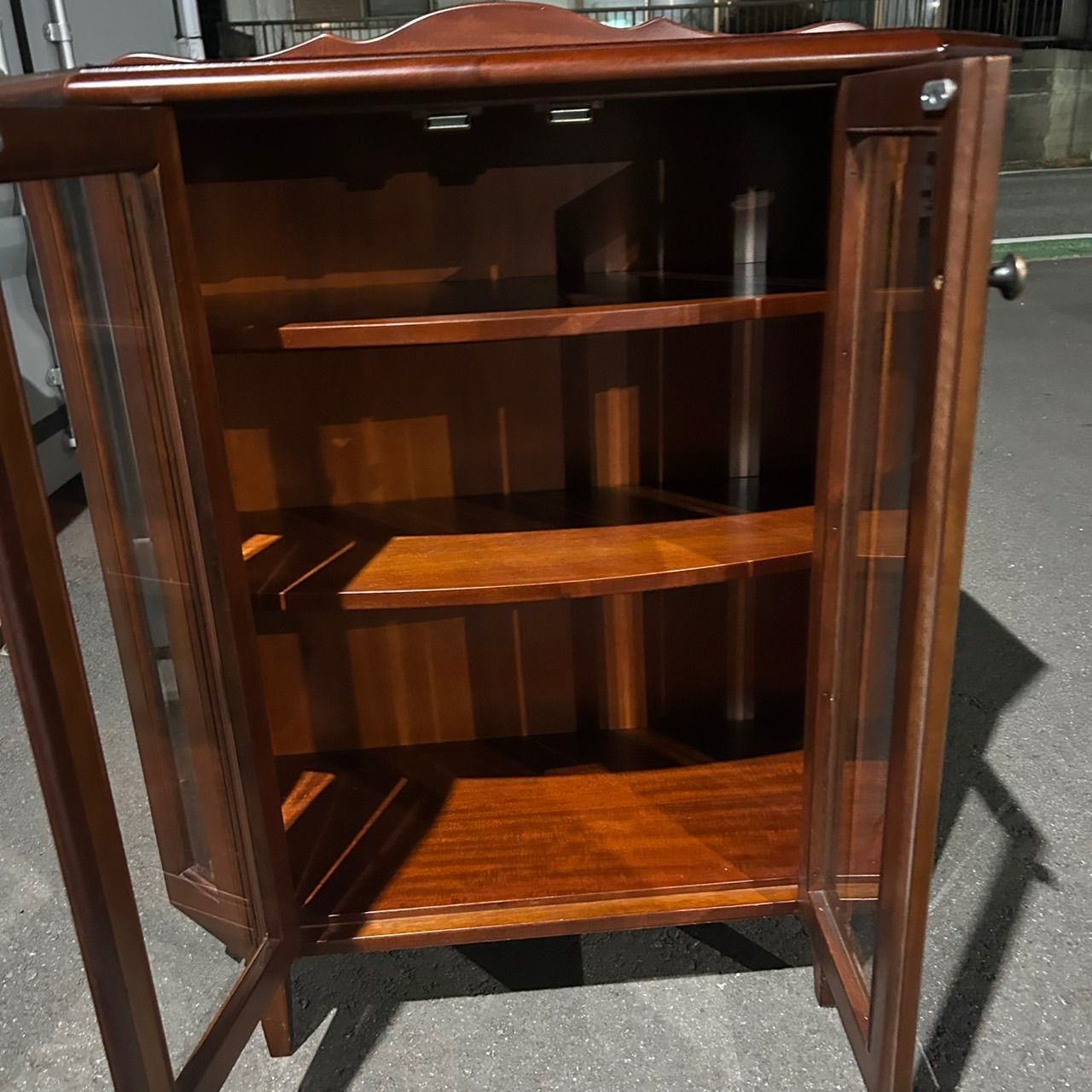 東海家具 Kent ケント コンソールキャビネット ガラスキャビネット
