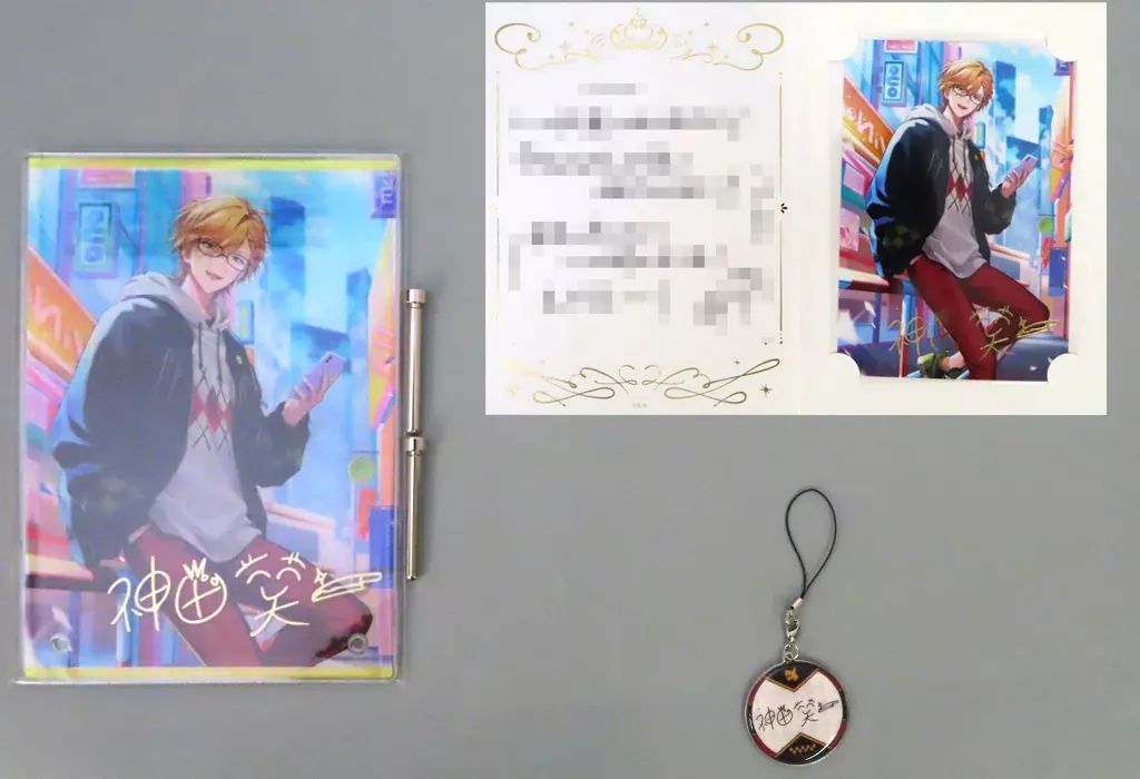中古】グッズセット 神田笑一 A5アクリルパネルセット 「バーチャル