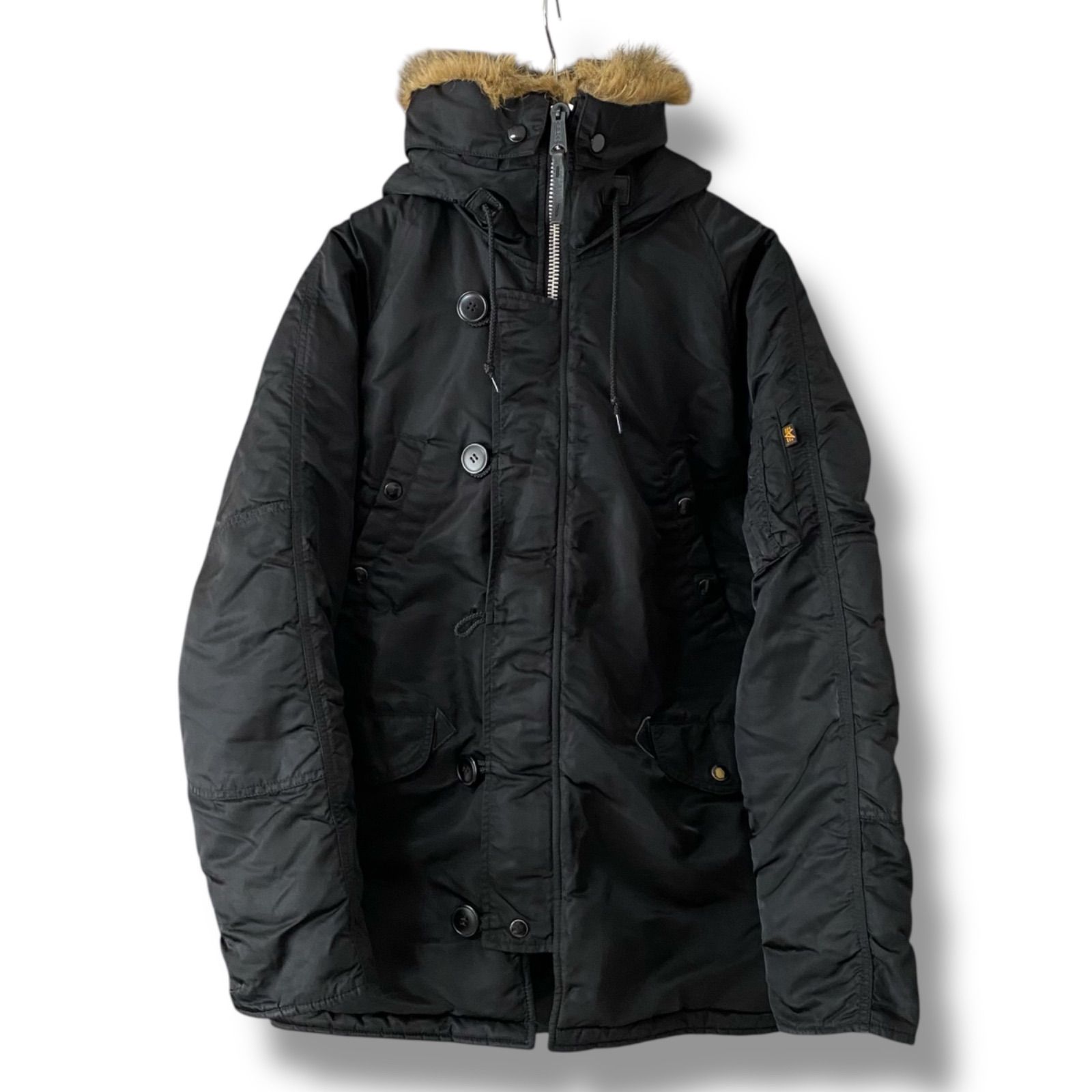 ALPHA INDUSTRIES アルファインダストリーズ ブラック メンズ アウター 