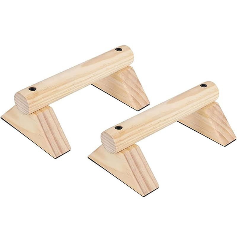 【迅速発送】COZENTA プッシュアップバー 倒立バー 木製 腕立て伏せ 筋トレ 器具 1