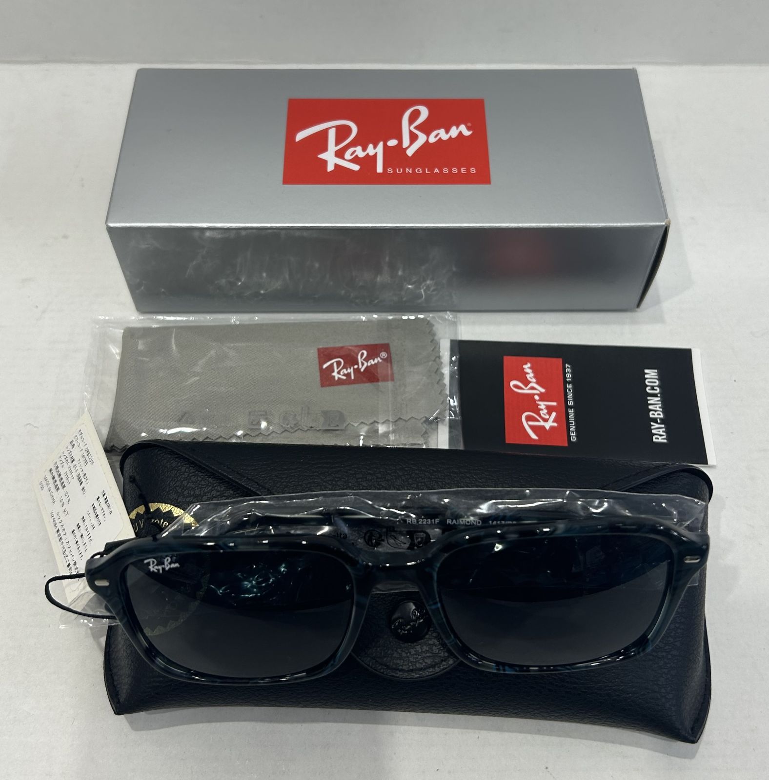 未使用 RayBan Raimond レイモンド RB2231F 56□18-145 レイバン 