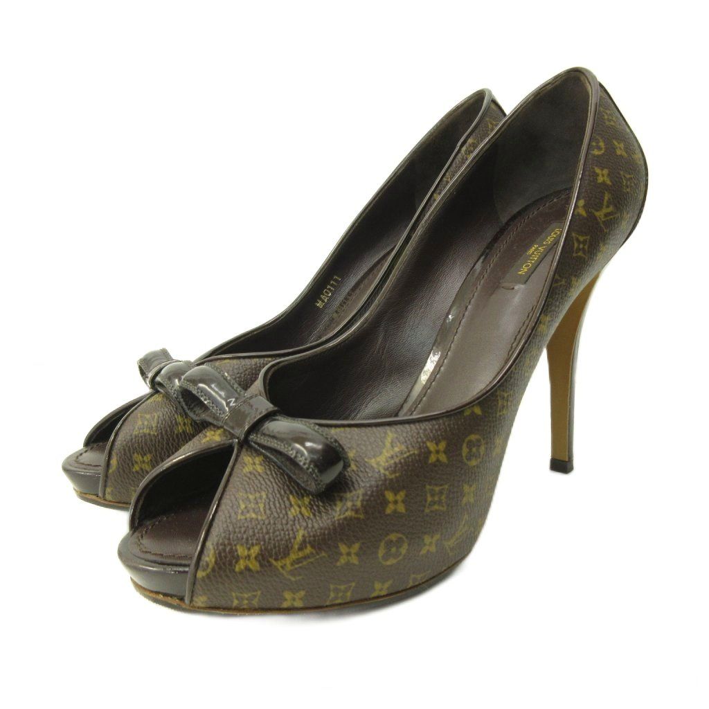 ルイヴィトン LOUIS VUITTON 美品 モノグラム パンプス シューズ