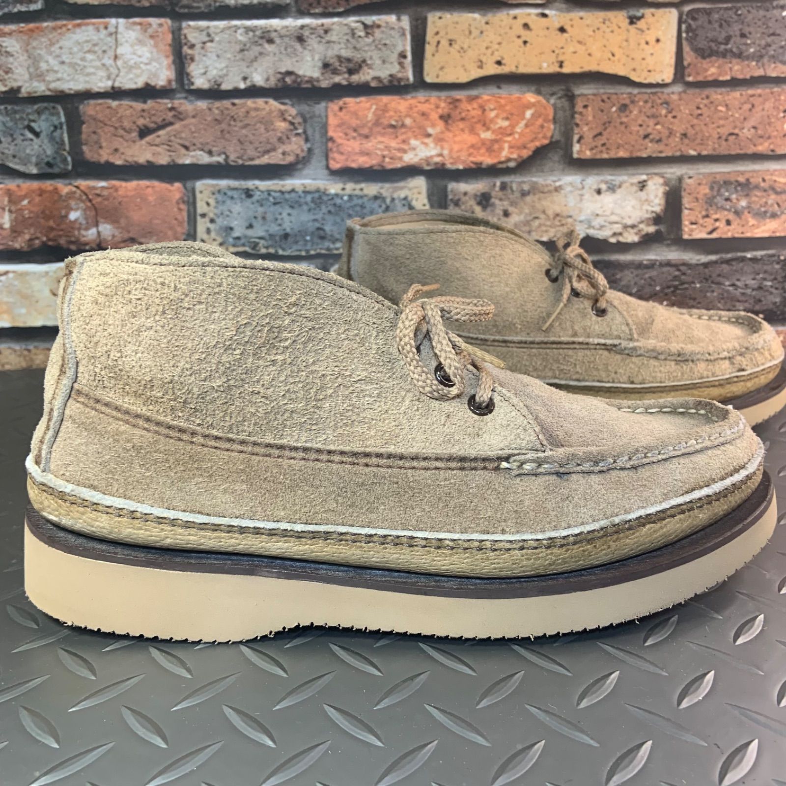 RUSSELLMOCCASIN チャッカブーツ　カスタム ☆ラッセルモカシン Chukka チャッカブーツ ソール新品交換品 US8.5E