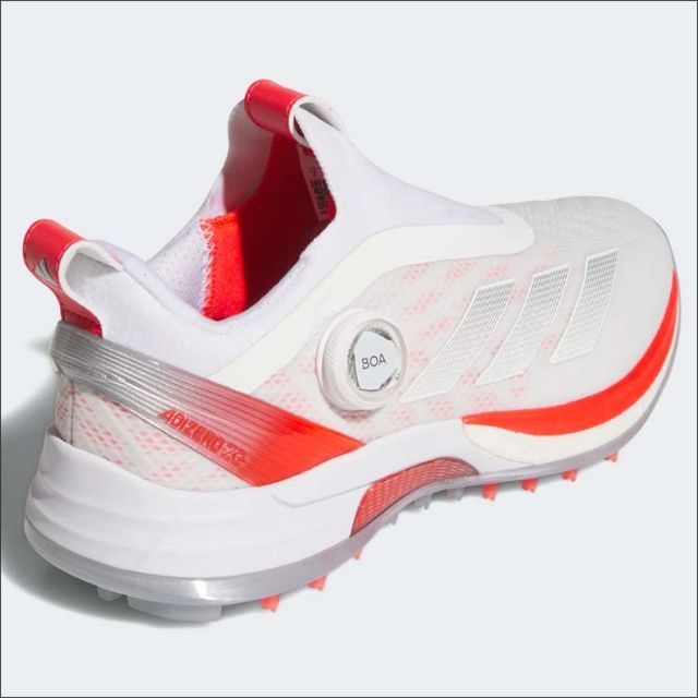ゴルフ 未使用 adidas adizero ZGゴルフシューズ ホワイト/レッド