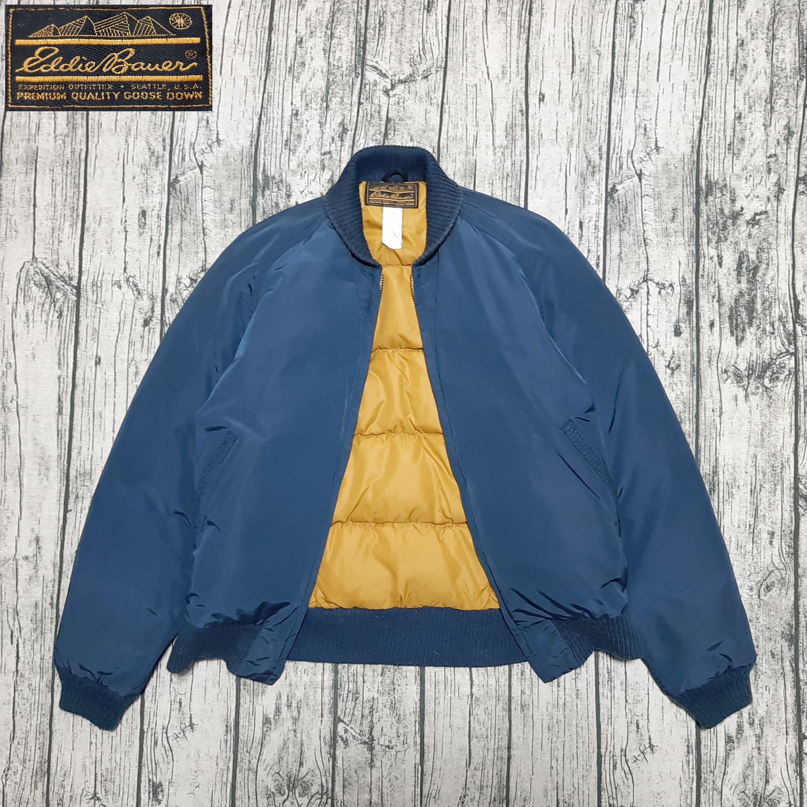 size S】黒タグ前期 USA製 Eddie Bauer オールパーパス ダウン