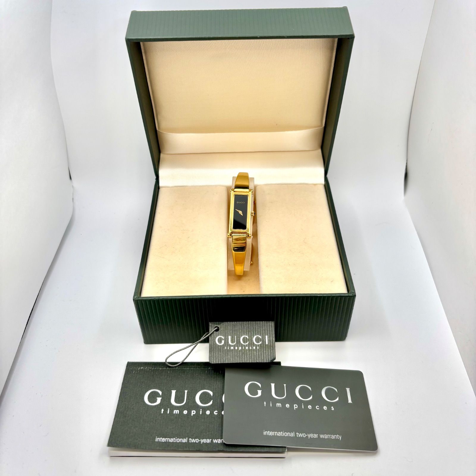 箱・タグ付き/新品電池】GUCCI グッチ 1500L ゴールド