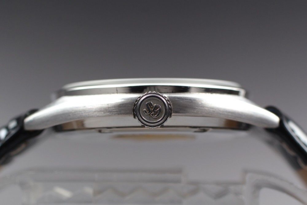  稼働品 Grand Seiko 4520-7010 ブラック 自動巻き OH済み メンズ 1970年製 15552 男性向け 自動巻き時計 腕時計(アナログ)