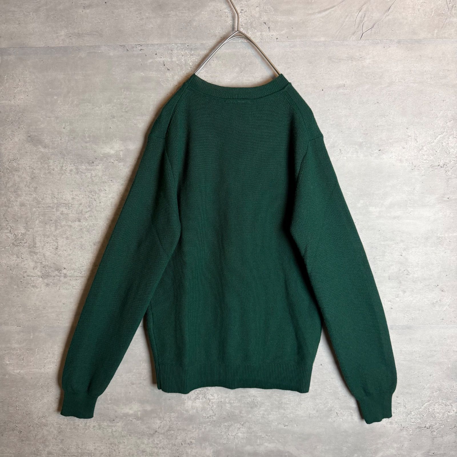 ラコステ LACOSTE セーター 刺繍ロゴ ワンポイントロゴ グリーン 3 M 