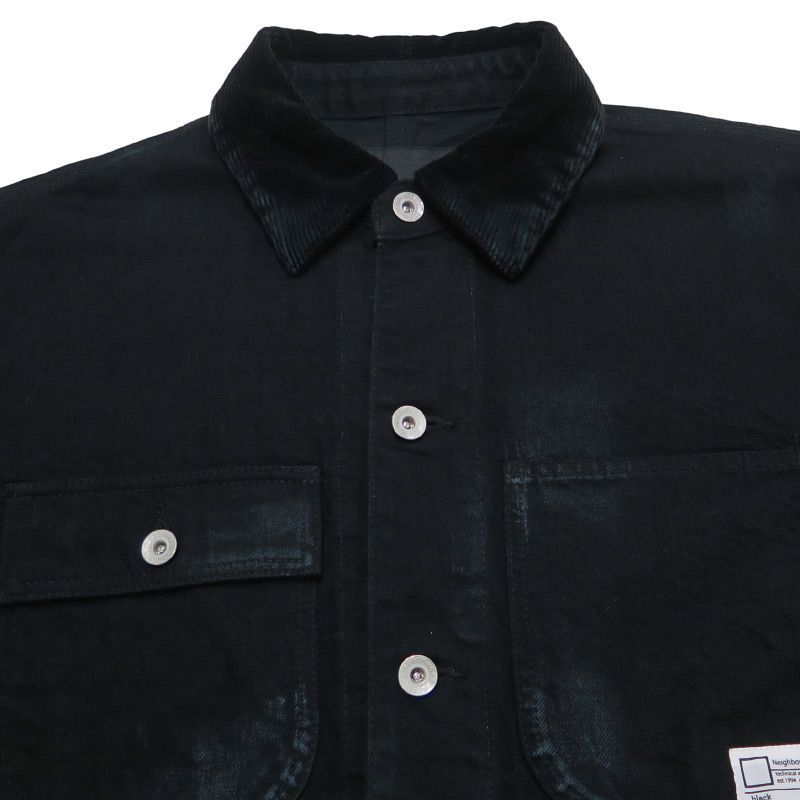 NEIGHBORHOOD ネイバーフッド 25AW BW.WASHED COVERALL JACKET 252AQNH