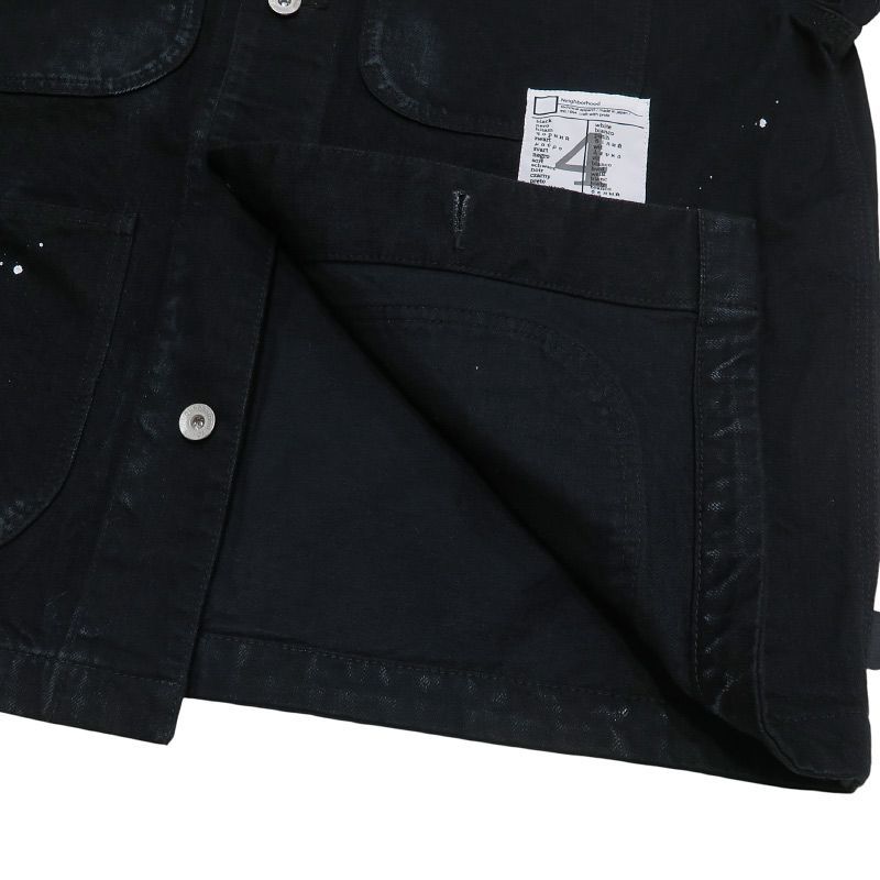NEIGHBORHOOD ネイバーフッド 25AW BW.WASHED COVERALL JACKET 252AQNH