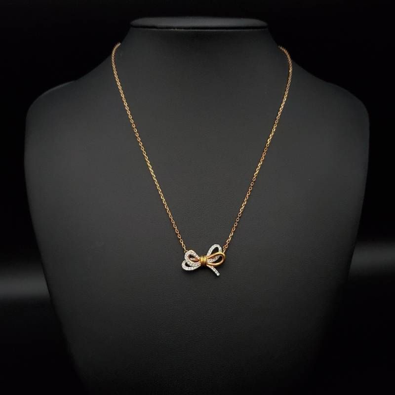 美品 SWAROVSKI Lifelong Bow スワロフスキー ペンダント