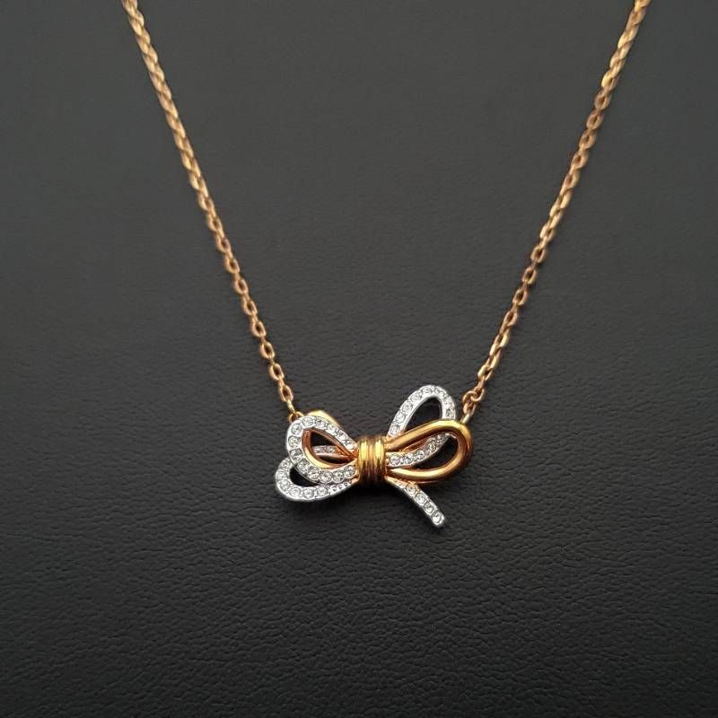 美品 SWAROVSKI Lifelong Bow スワロフスキー ペンダント