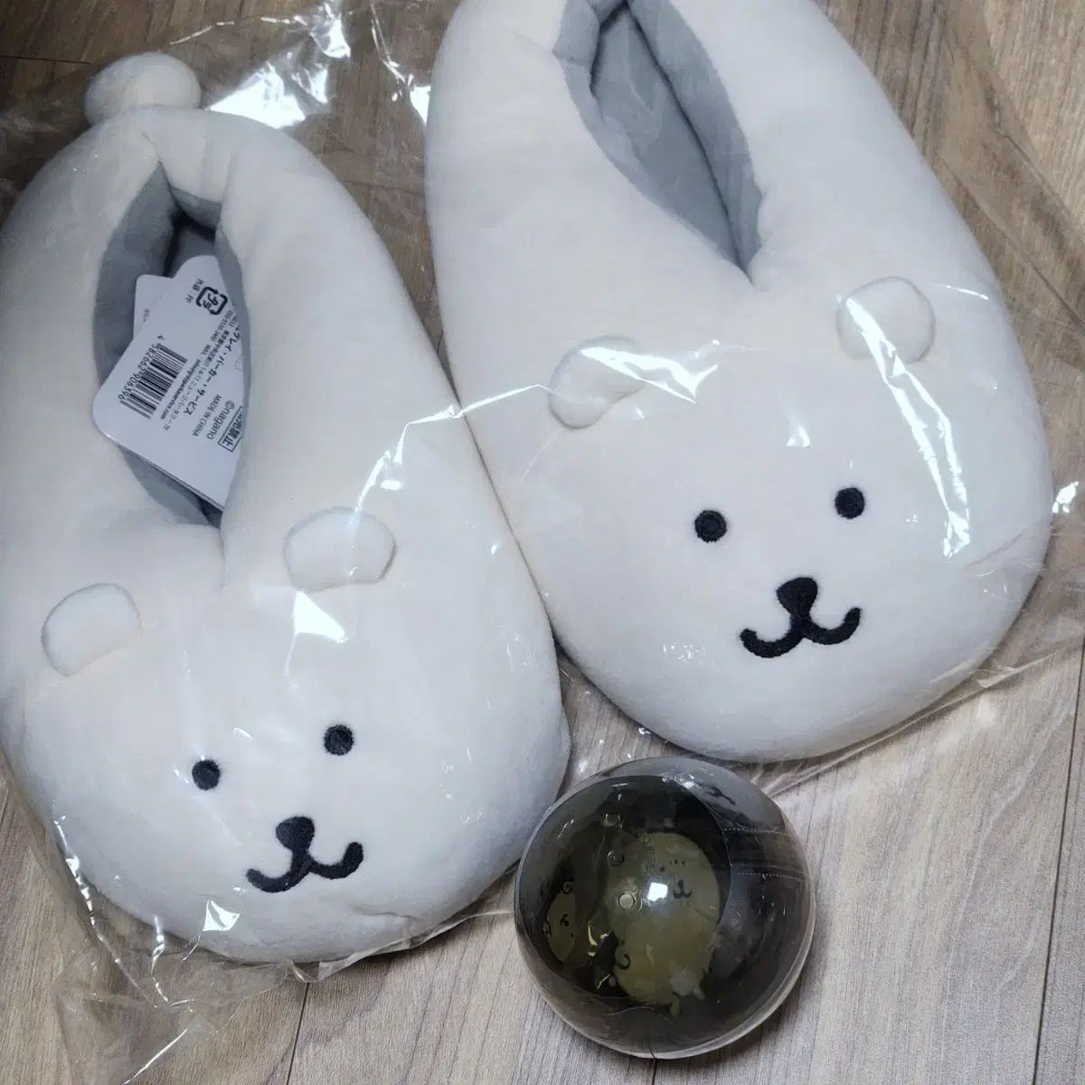 ナガノマーケット 自分ツッコミくま ルームシューズ 室内用ルーム