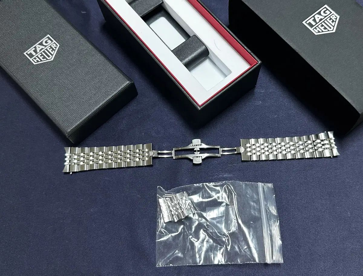  TAG Heuer タグ ホイヤー グラスボックス 39mm用ブレスレット 7連 줄 テーパードデニム 自動巻き時計 腕時計(アナログ)